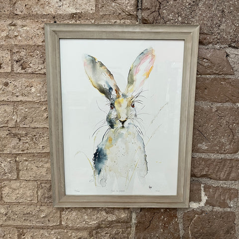 18 x 24 Hare in Wheat (Framed)